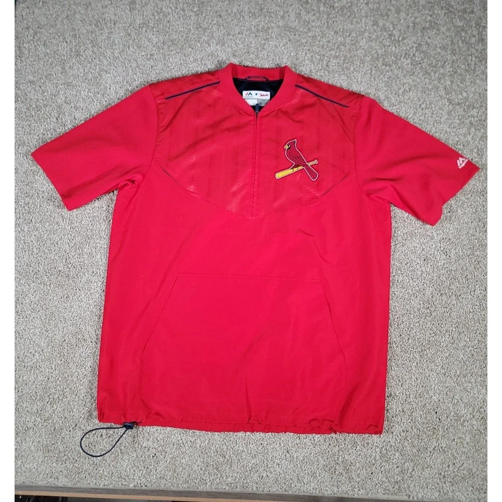 VTG St Louis Cardinals Majestic Authentic Collection MLB Team Jacket Medium Mens